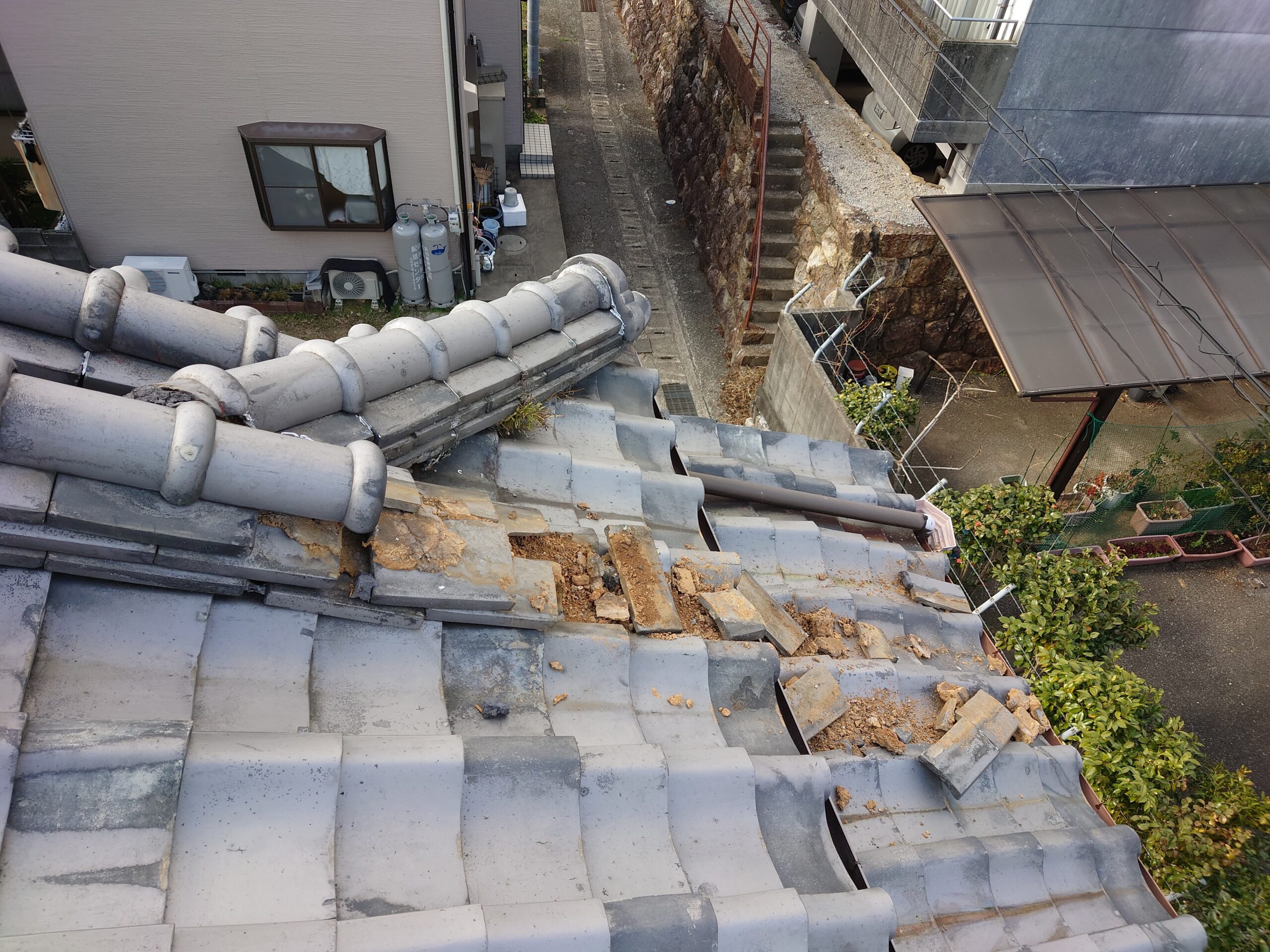 台風の影響で・・・
